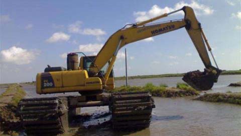 水上挖掘机租赁