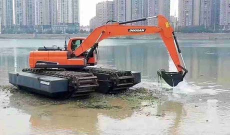 水陆挖掘机租赁